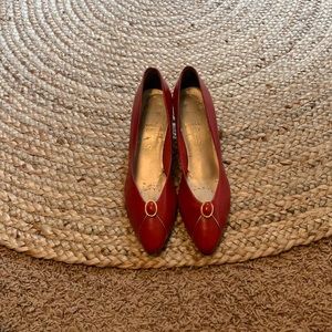 Vintage genuine leather heels
